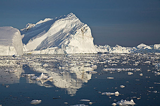 冰山,反射,格陵兰