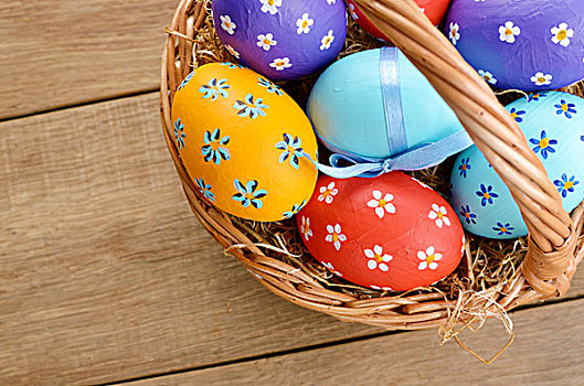 复活节礼筐,装饰,蛋
