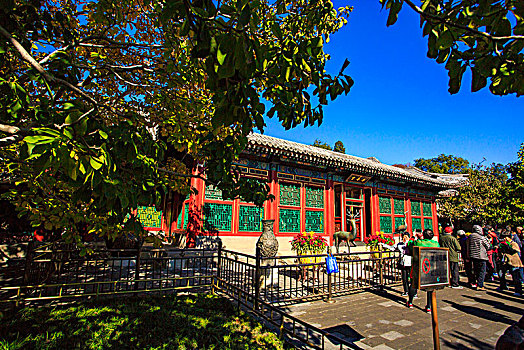 北京,颐和园,皇家园林,昆明湖,万寿山,长廊,古建筑