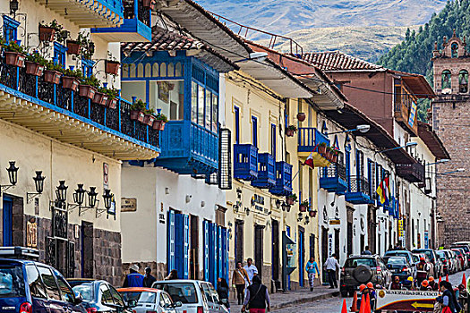 街景,库斯科,秘鲁