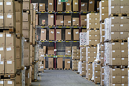 邮购,仓库,架子,包装,一堆,序列,发货部,分配,植物,存储,运输,物流,器物,纸盒,多样性,概念,经济