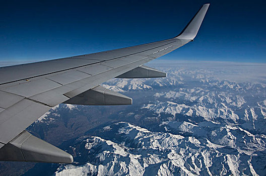 阿尔卑斯山,飞机