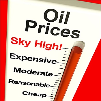 油,价格,高,监控,展示,奢华,燃料