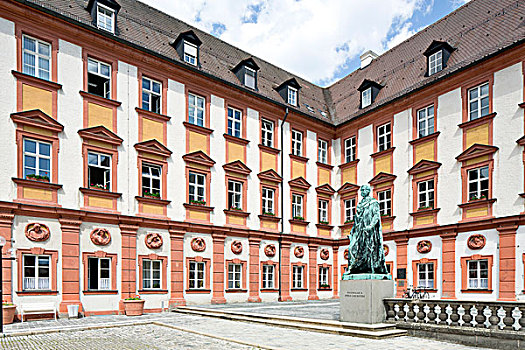 老,城堡,税务局,纪念建筑,马克西米利安二世,巴伐利亚,上弗兰科尼亚,德国,欧洲