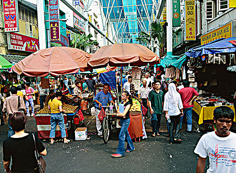 唐人街,中央市场,吉隆坡,马来西亚