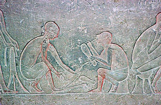 埃及人,浮雕,展示,公元前14世纪,艺术家,未知