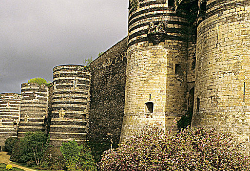 法国,卢瓦尔河地区,曼恩-卢瓦尔省,城堡