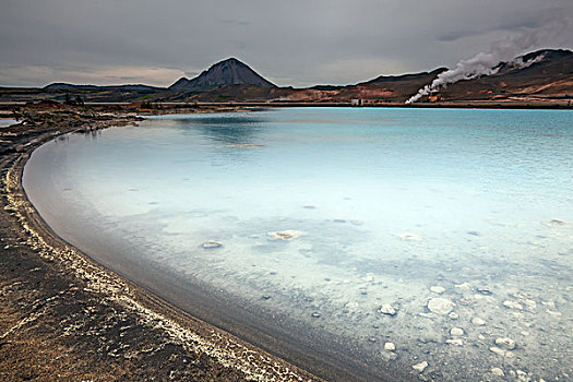 矿物质,水池,纳玛斯克德,米湖,冰岛