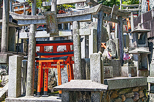 小,神祠,山,神社,京都,日本