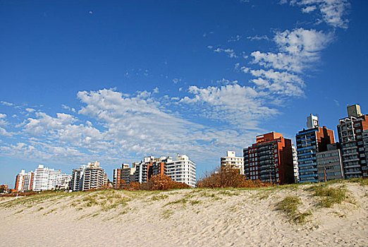 建筑,沙丘,海滩