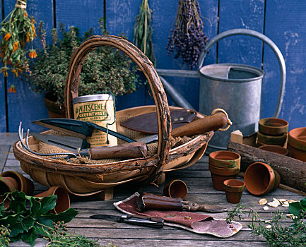 篮子,园艺工具