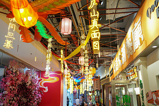 羊城广州天河正佳广场商圈的中国风展现文化自信