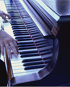 手,演奏,钢琴