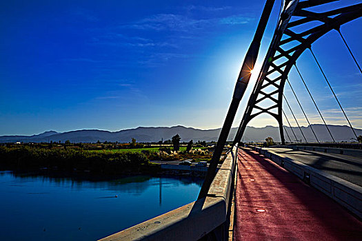 桥,上方,胡卡尔河,瓦伦西亚,西班牙