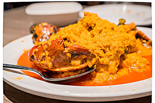 咖喱蟹,泰式美食
