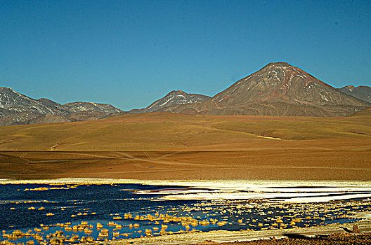 智利,泻湖,火山