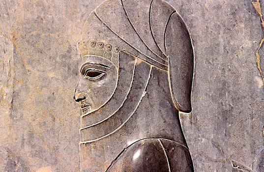 浅浮雕,波斯波利斯,法尔斯,省,伊朗