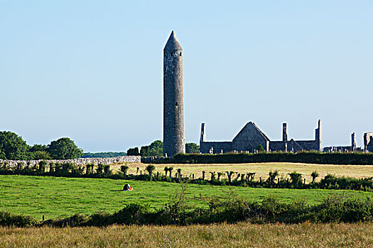 圆塔,寺院,克雷尔县,爱尔兰