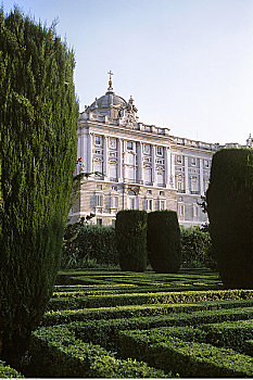 马德里皇宫,花园,马德里,西班牙