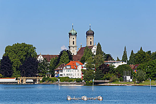 城堡,教堂,佛瑞德利希港,德国,斯瓦比亚,博登湖区,区域,巴登符腾堡,欧洲
