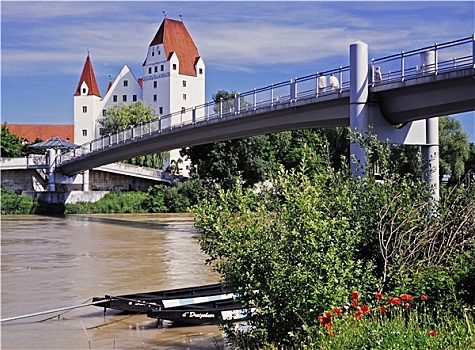 城堡,多瑙河,因格尔斯塔德特