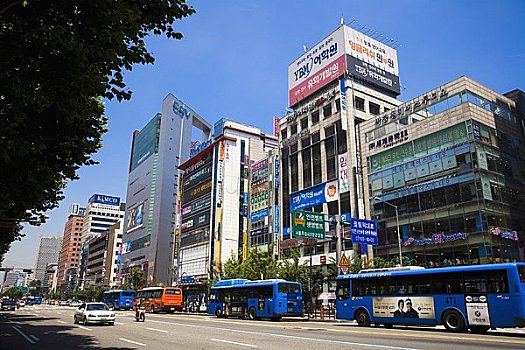 江南區(qū),購物區(qū),首爾,韓國