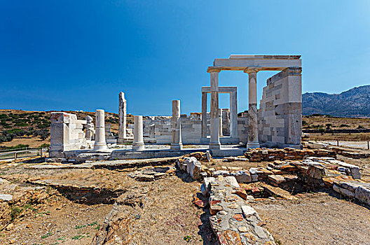 庙宇,遗迹,纳克索斯岛,希腊