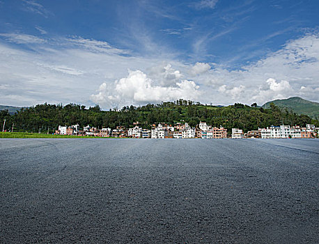 乡村风光与道路