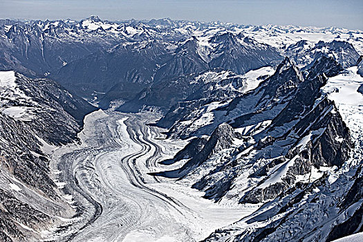 冰河,海岸,不列颠哥伦比亚省,加拿大