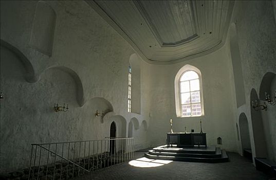 教堂,教堂中殿,圣坛,爱沙尼亚