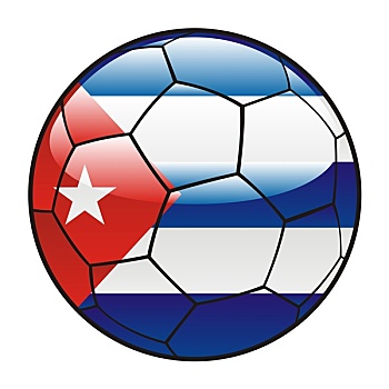 古巴,旗帜,足球
