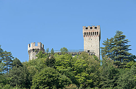剩余,两个,三个,塔,要塞,省,意大利,欧洲