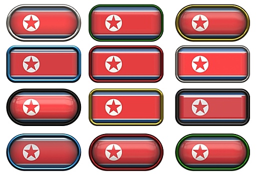 扣,旗帜,朝鲜