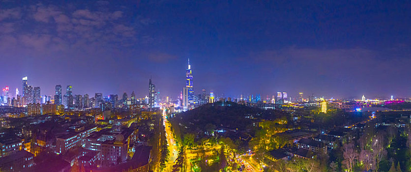 南京,大厦,夜色