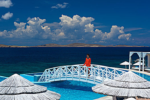 酒店,米克诺斯岛,基克拉迪群岛,希腊