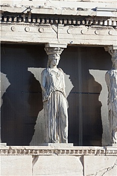 女像柱,伊瑞克提翁神庙,庙宇,雅典