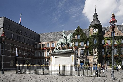 雕塑,杜塞尔多夫,市政厅,北方,德国