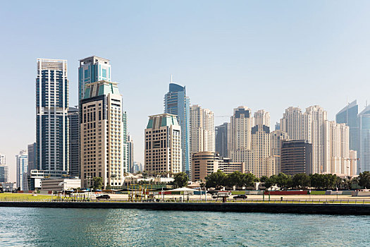 摩天大楼,迪拜,码头