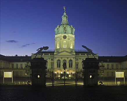 宫殿,黄昏,柏林,德国,欧洲
