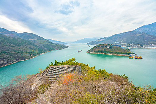 重庆市奉节县白帝城风景区,三峡夔门旅行风光图片