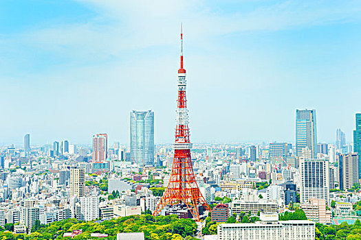 日本,东京,城市,东京塔