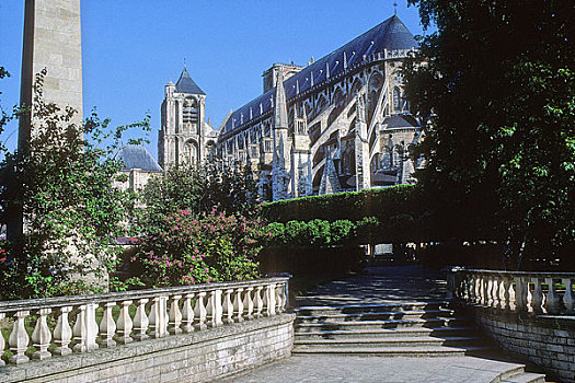 法国,中心,卢瓦尔河谷,18世纪,博格斯,圣埃蒂安,大教堂,世界遗产