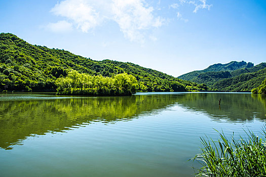 玉渡山,湖,水面