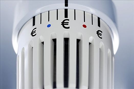加热,恒温器,欧元,象征,油价