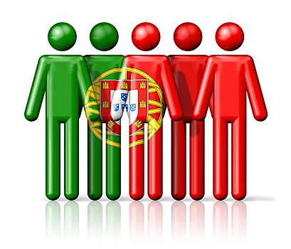 旗帜,葡萄牙,线条画