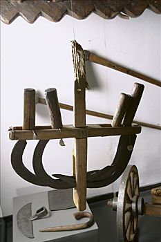 镰刀,木质,固定器具,塞尔维亚,早,20世纪,艺术家,未知