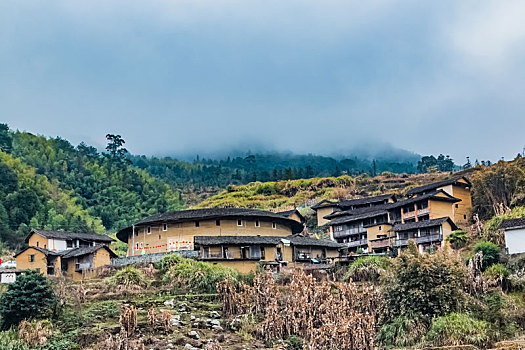 福建省,龙岩市,永定区,南溪,楼群,建筑,景观