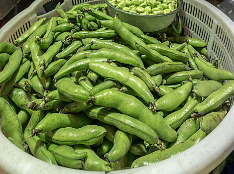 蚕豆,蔬菜,菜市场,生鲜,有机蔬菜