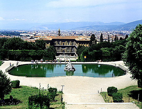 皮蒂宫,建造,城市,佛罗伦萨,背景