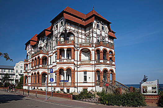 酒店,城堡,波罗的海,胜地,梅克伦堡前波莫瑞州,德国,欧洲